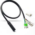 Câble D'Extension Moteur Vélo Électrique 9 Broches 130 Cm - Pour Connecter Moteur Bafang Au Contrôleur - Conversion, Réparation - 4