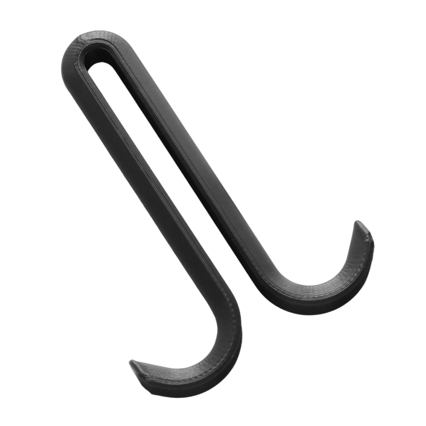 Glass Shower Long Double Hook Heavy-Duty Non-Marking Towel Robe Dressing Gown Hanger