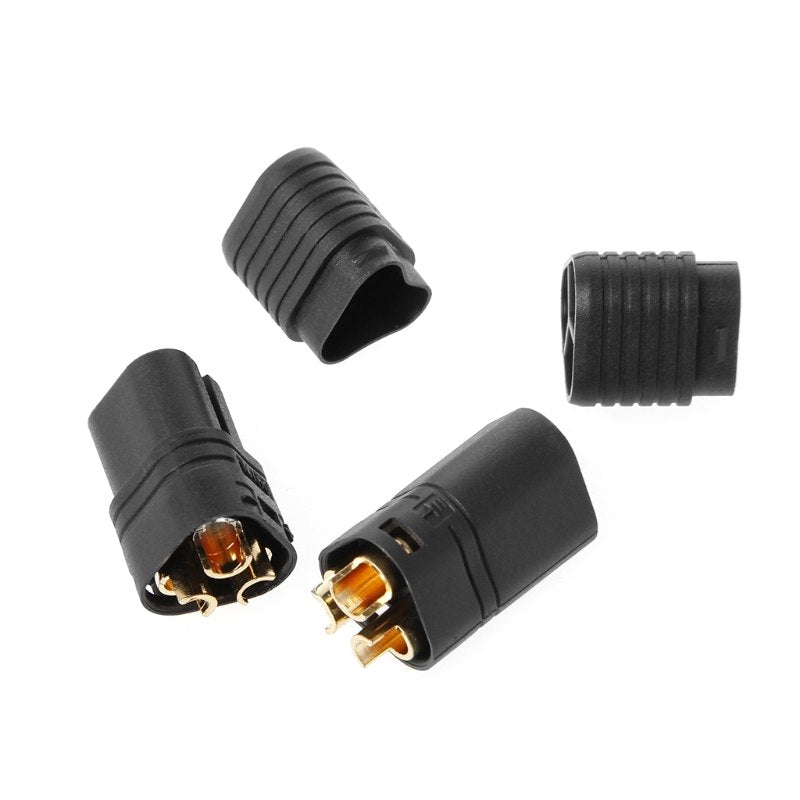 Black AMASS MT60 3-Pole 3.5mm Brushless Motor RC Pair Connector Plug Socket 60A