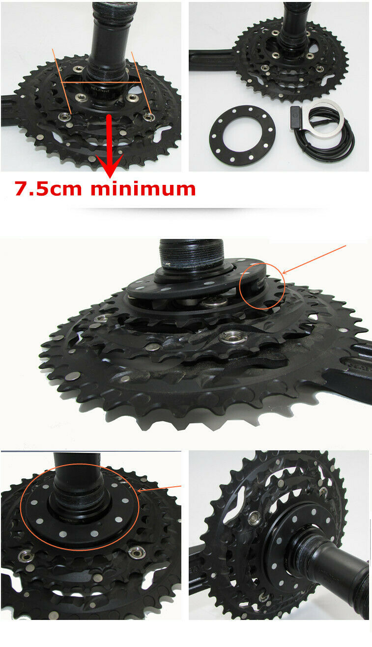 Electric Bike BZ-10C 10 Magnet PAS Pedal Assist Sensor for Hollowtech Crankset