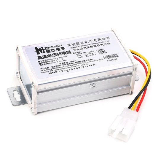 DC 36V 48V 60V 72V - 12V 10A Weatherproof Voltage Converter Electric Vehicle