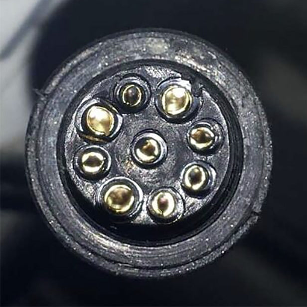 50cm Julet 9Pin Waterproof Extension Cable for Brushless Hub Motor to KT Controller
