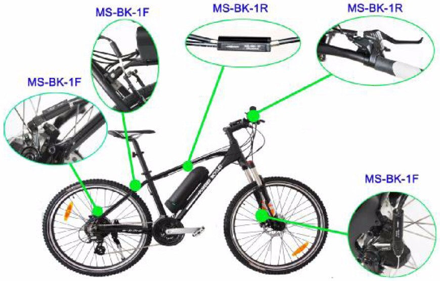 Hidden Wire Brake Sensor Inline Switch HWBS for Electric Bike Ebike