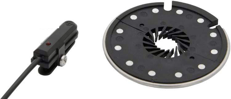 Electric Bike 12 Magnet Easy Fitting Split PAS Pedal Assist Sensor Cadence Speed