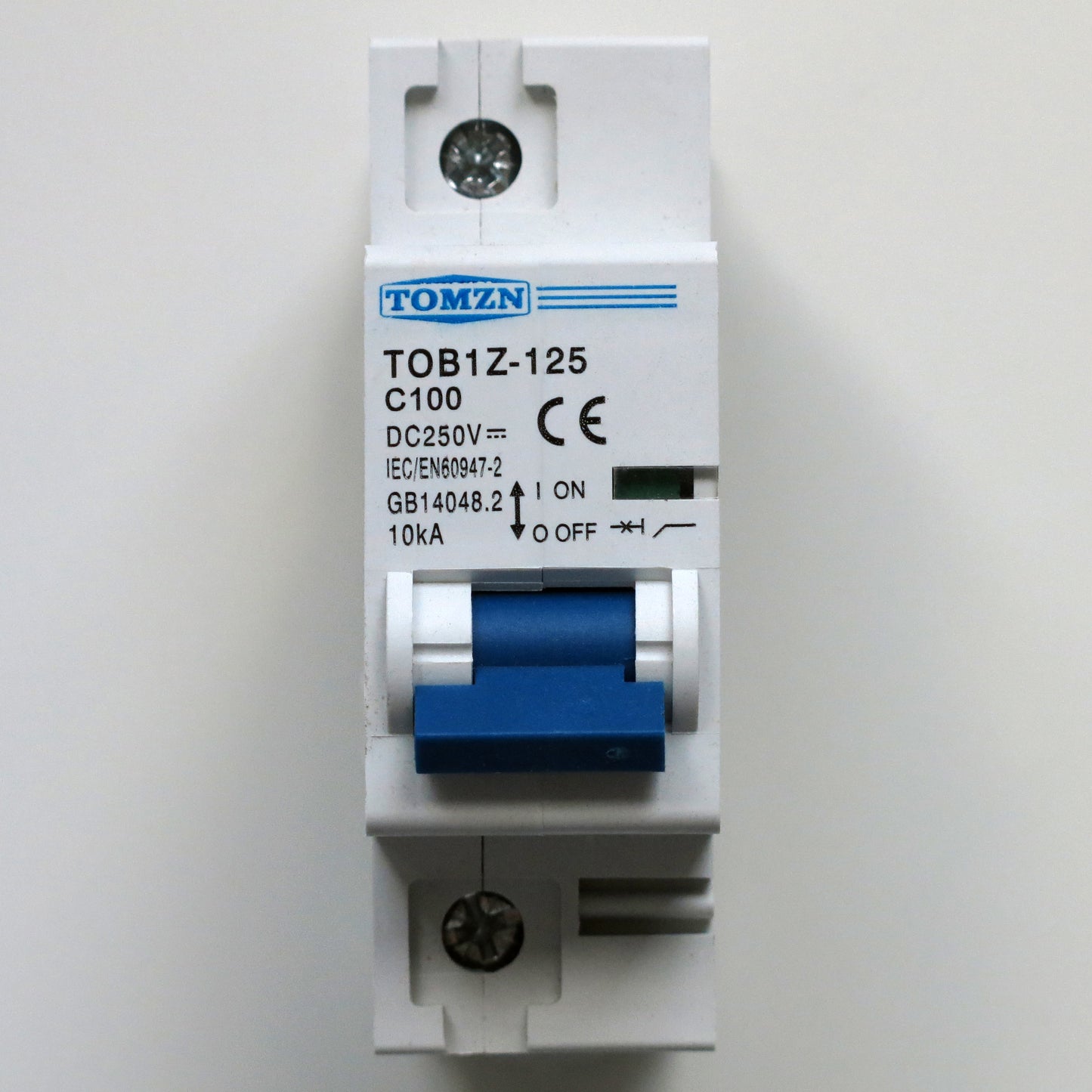 100A DC Circuit Breaker MCB Solar Fuse 250v Single Pole 1P Ebike TOB1Z-125 C100