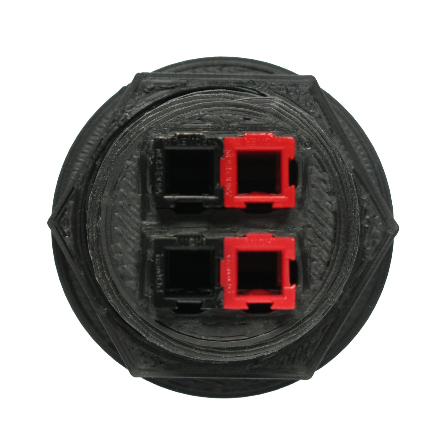 2-Way Threaded Panel Mount Housing for Anderson Powerpole Connector PP15 PP30 PP45
