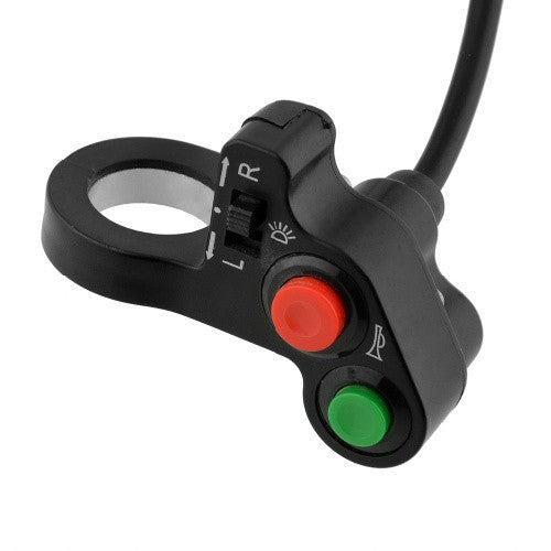 Handlebar Light Horn On/Off Signal Indicator Switch Electric Bike Motorcycle