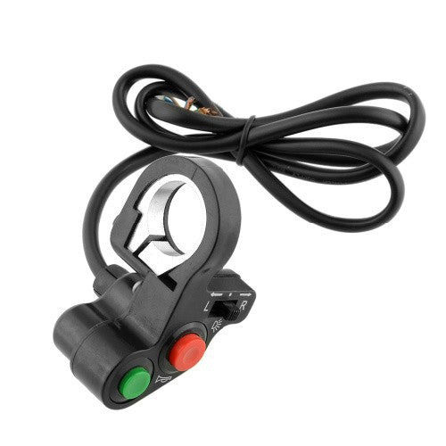 Handlebar Light Horn On/Off Signal Indicator Switch Electric Bike Motorcycle