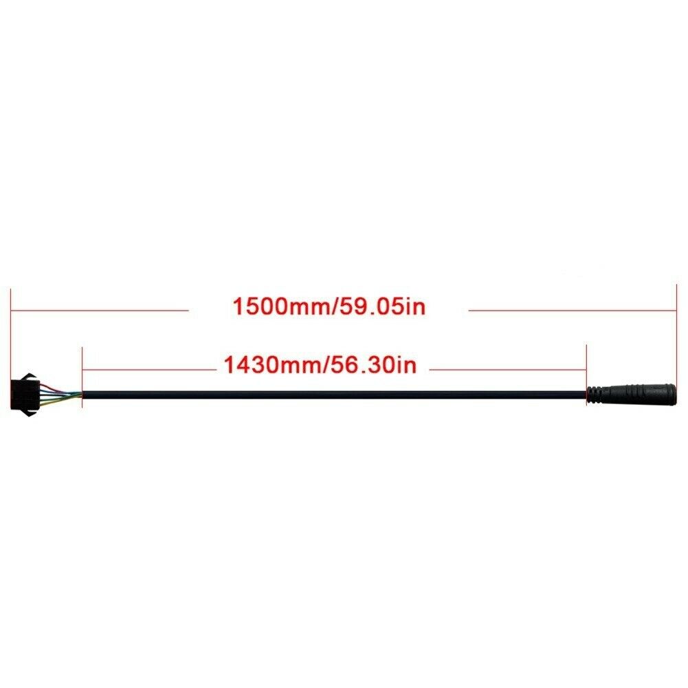 Waterproof 5-pin Julet to JST-SM KT LCD Display Adapter Converter Cable Ebike