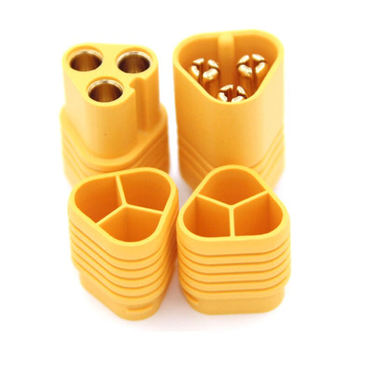 AMASS MT60 3-Pole 3.5mm Brushless Motor ESC RC Pair Connector Plug Socket 60A